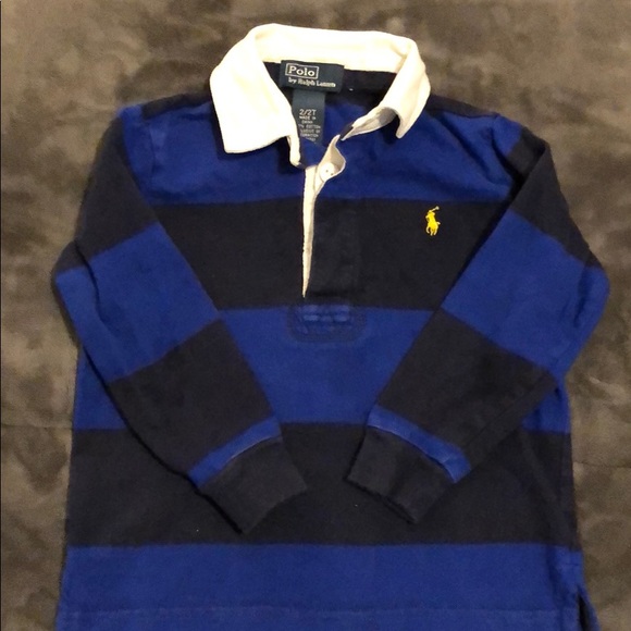 ralph lauren blue rugby shirt